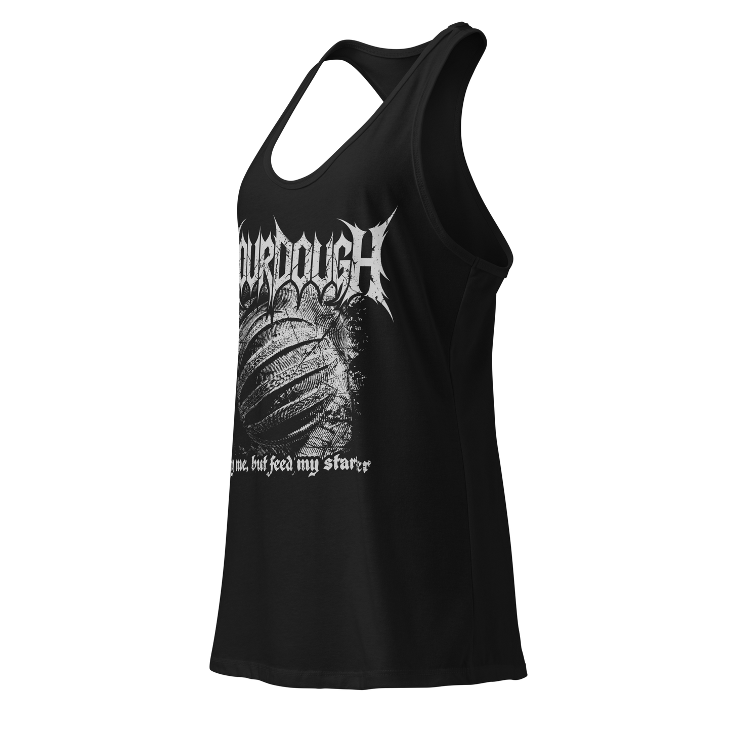Sourdough Bury Me Women’s Fitted Racerback Tank Top