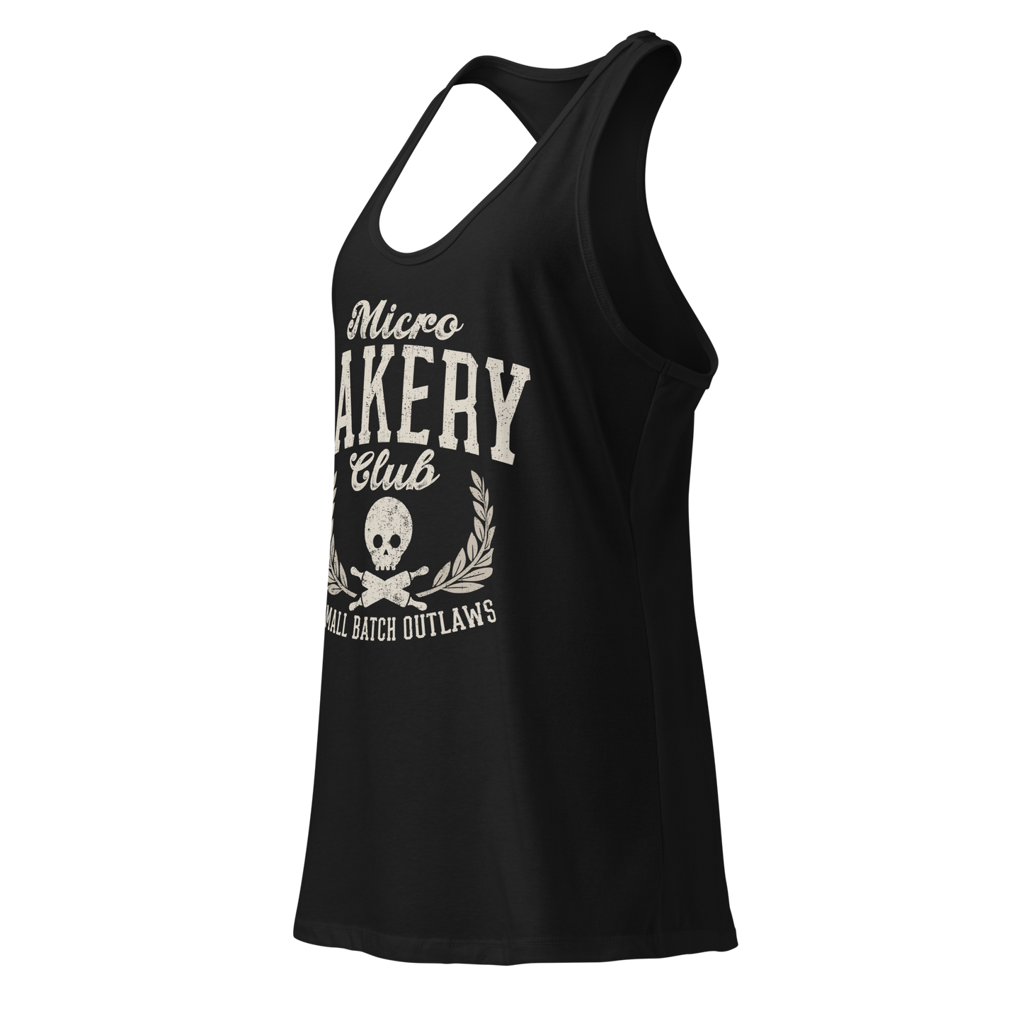 Micro Bakery Club Women’s Fitted Racerback Tank top