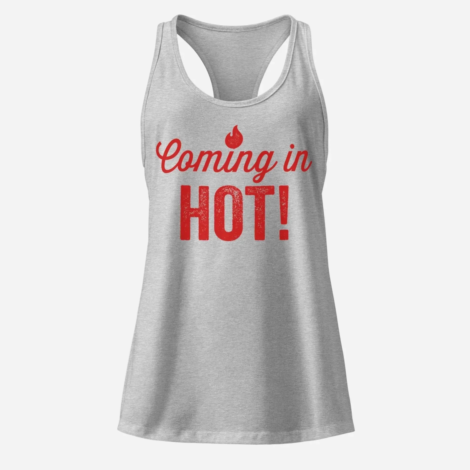 Coming in Hot Women’s Fitted Racerback Tank Top - Odd Chef