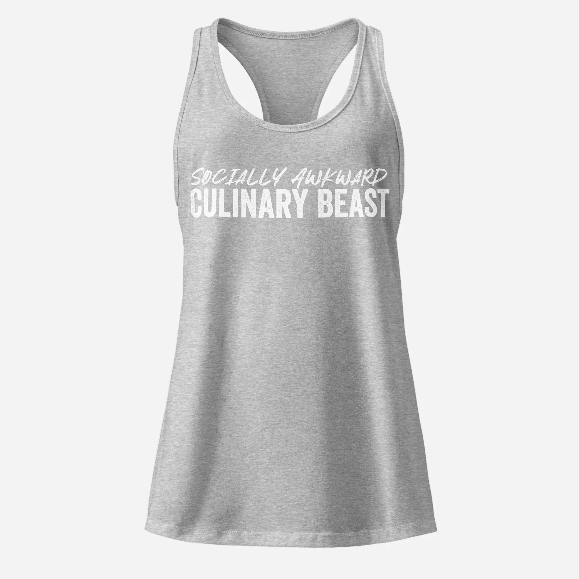 Socially Awkward Women’s Fitted Racerback Tank Top - Odd Chef