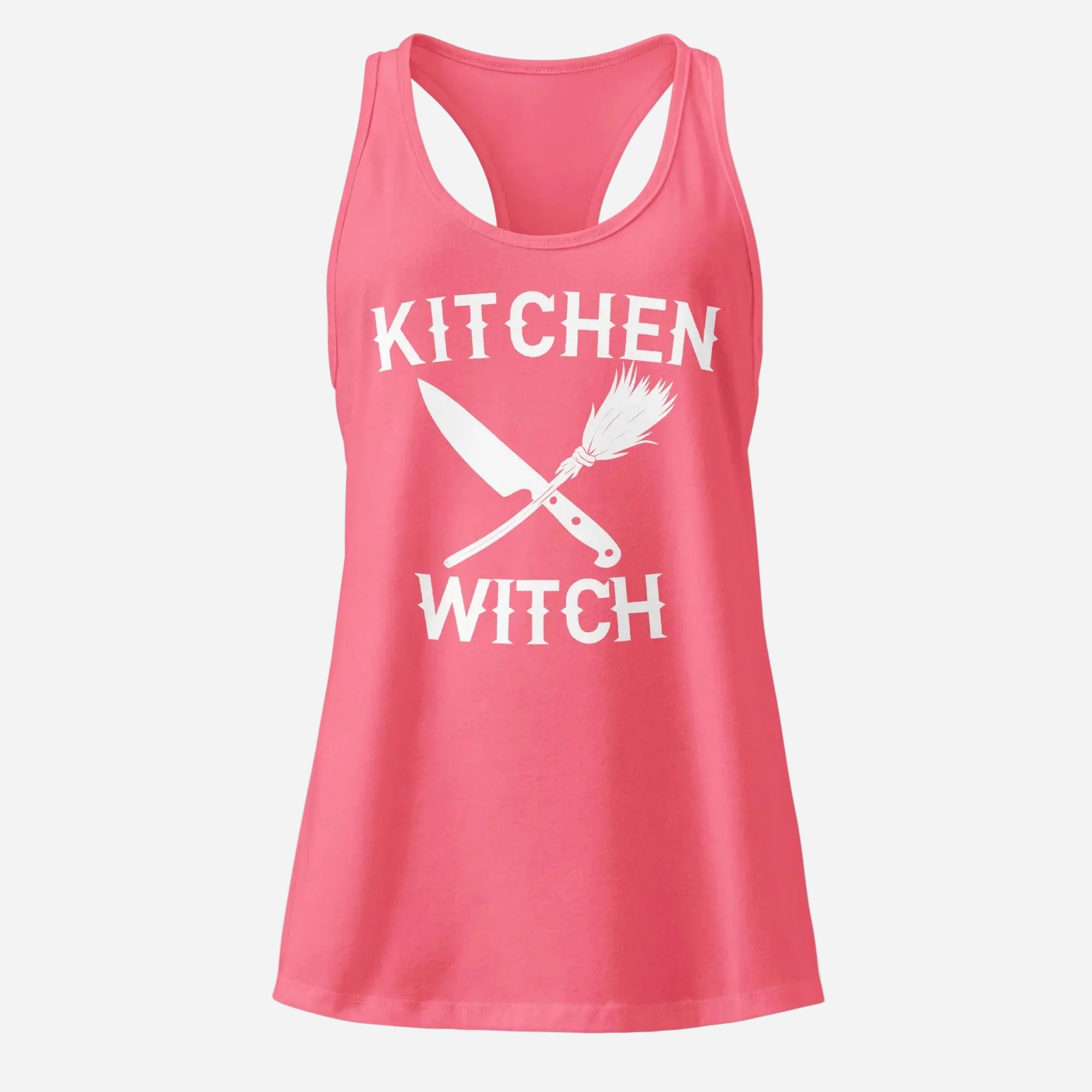 Kitchen Witch Women’s Fitted Racerback Tank Top - Odd Chef