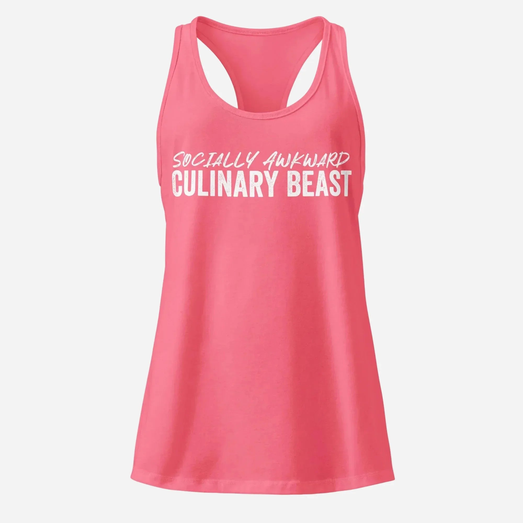 Socially Awkward Women’s Fitted Racerback Tank Top - Odd Chef