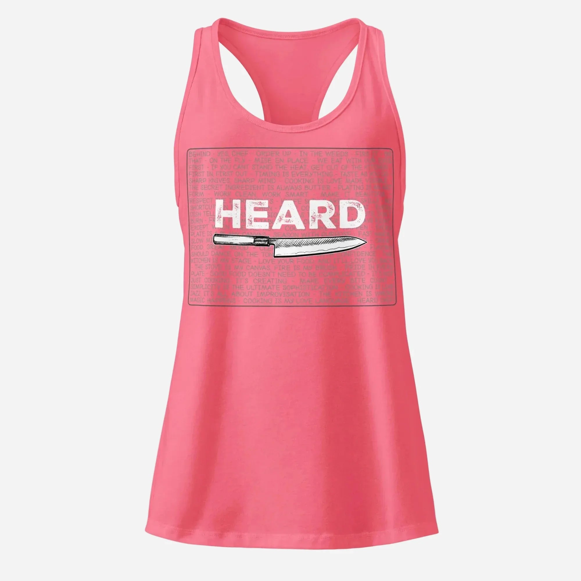 Heard Kitchen Phrase Women’s Fitted Racerback Tank Top - Odd Chef
