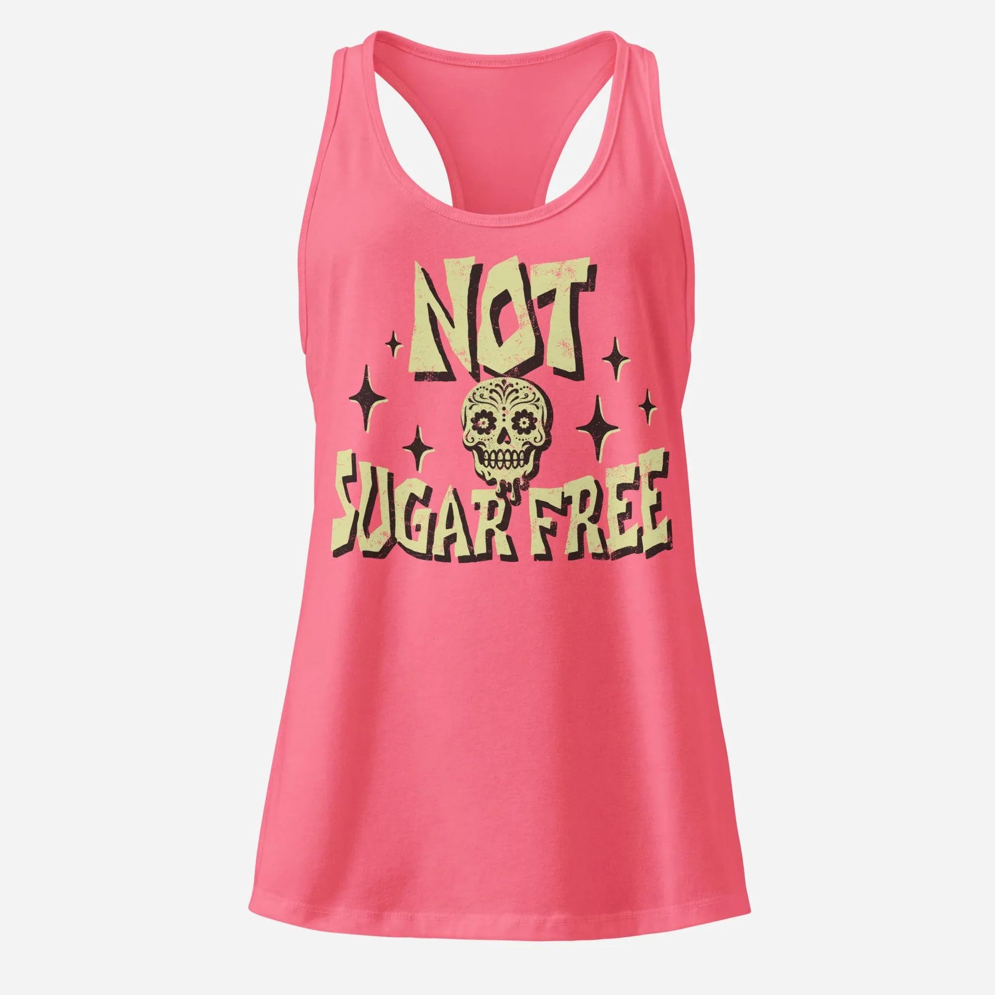 Not Sugar Free Women’s Fitted Racerback Tank Top