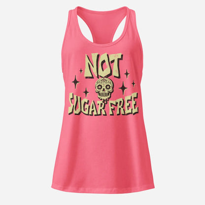 Not Sugar Free Women’s Fitted Racerback Tank Top