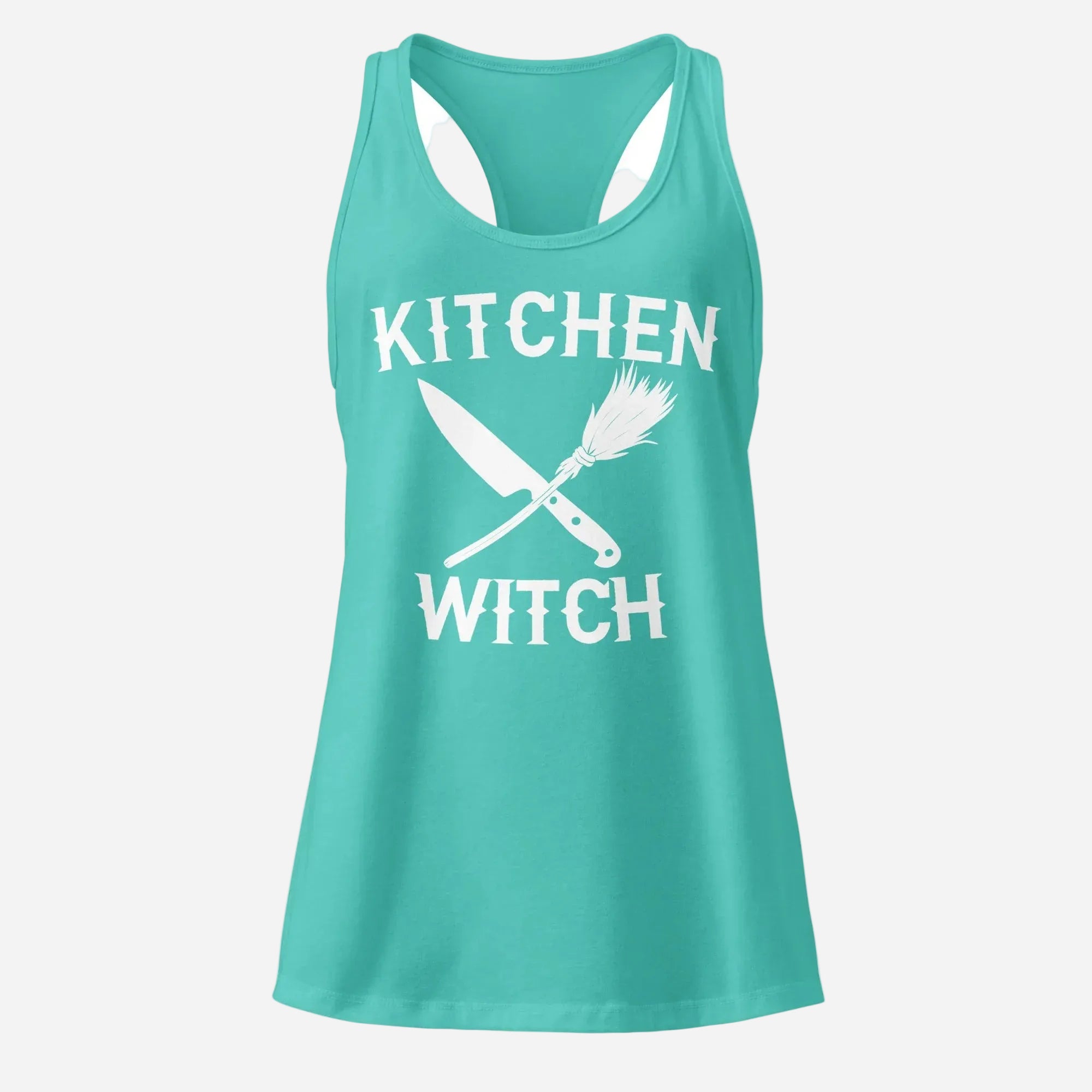 Kitchen Witch Women’s Fitted Racerback Tank Top - Odd Chef