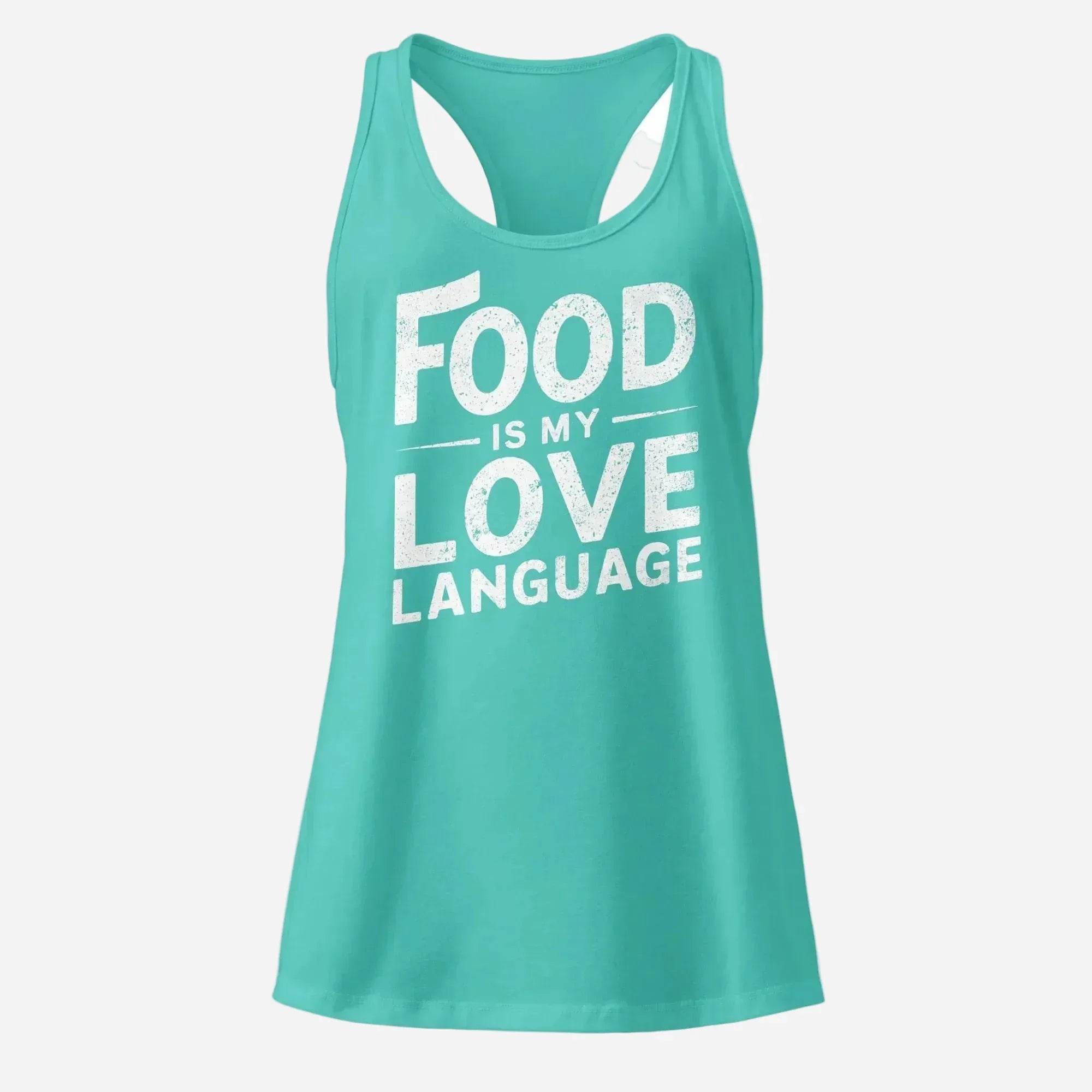 Food is my Love Language Women’s fitted racerback tank top - Odd Chef