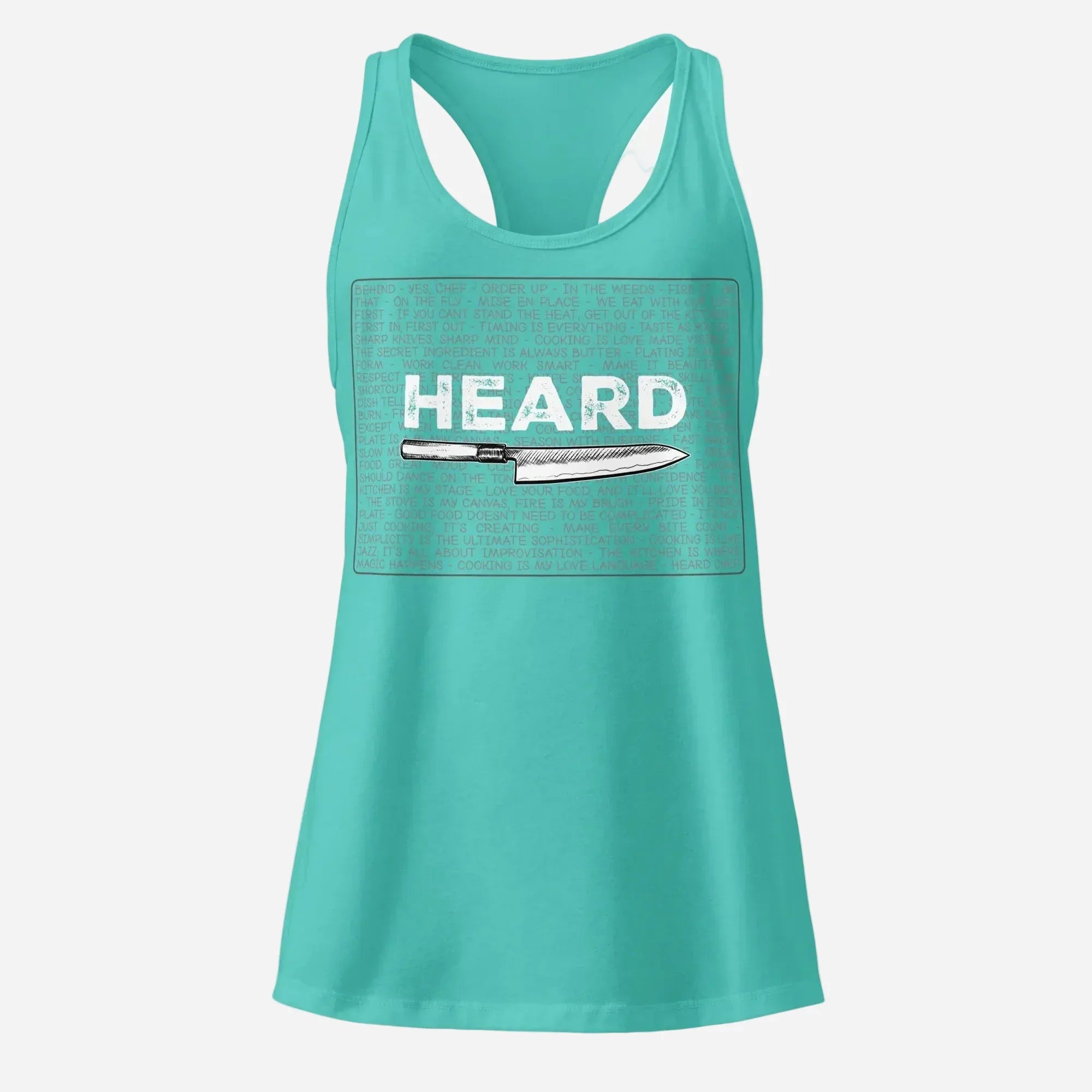 Heard Kitchen Phrase Women’s Fitted Racerback Tank Top - Odd Chef