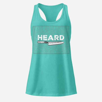 Heard Kitchen Phrase Women’s Fitted Racerback Tank Top - Odd Chef