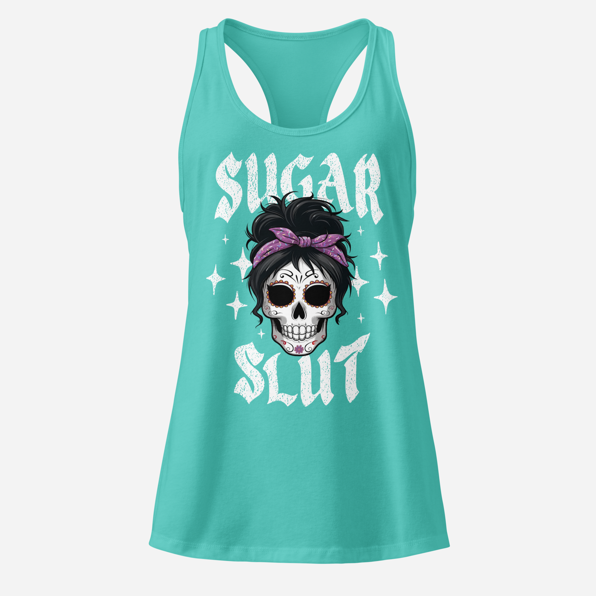 Sugar Slut Women’s Fitted Racerback Tank Top