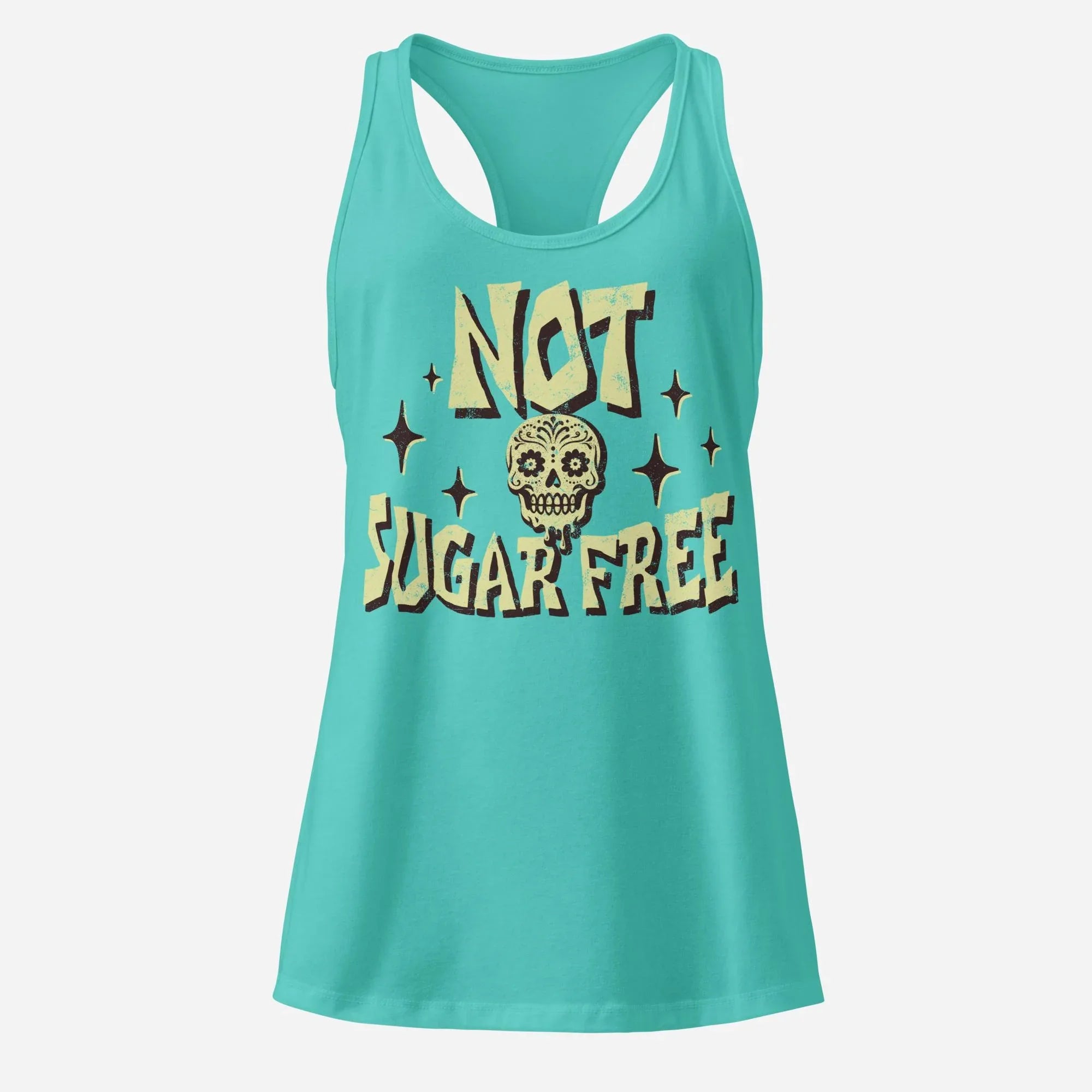 Not Sugar Free Women’s Fitted Racerback Tank Top