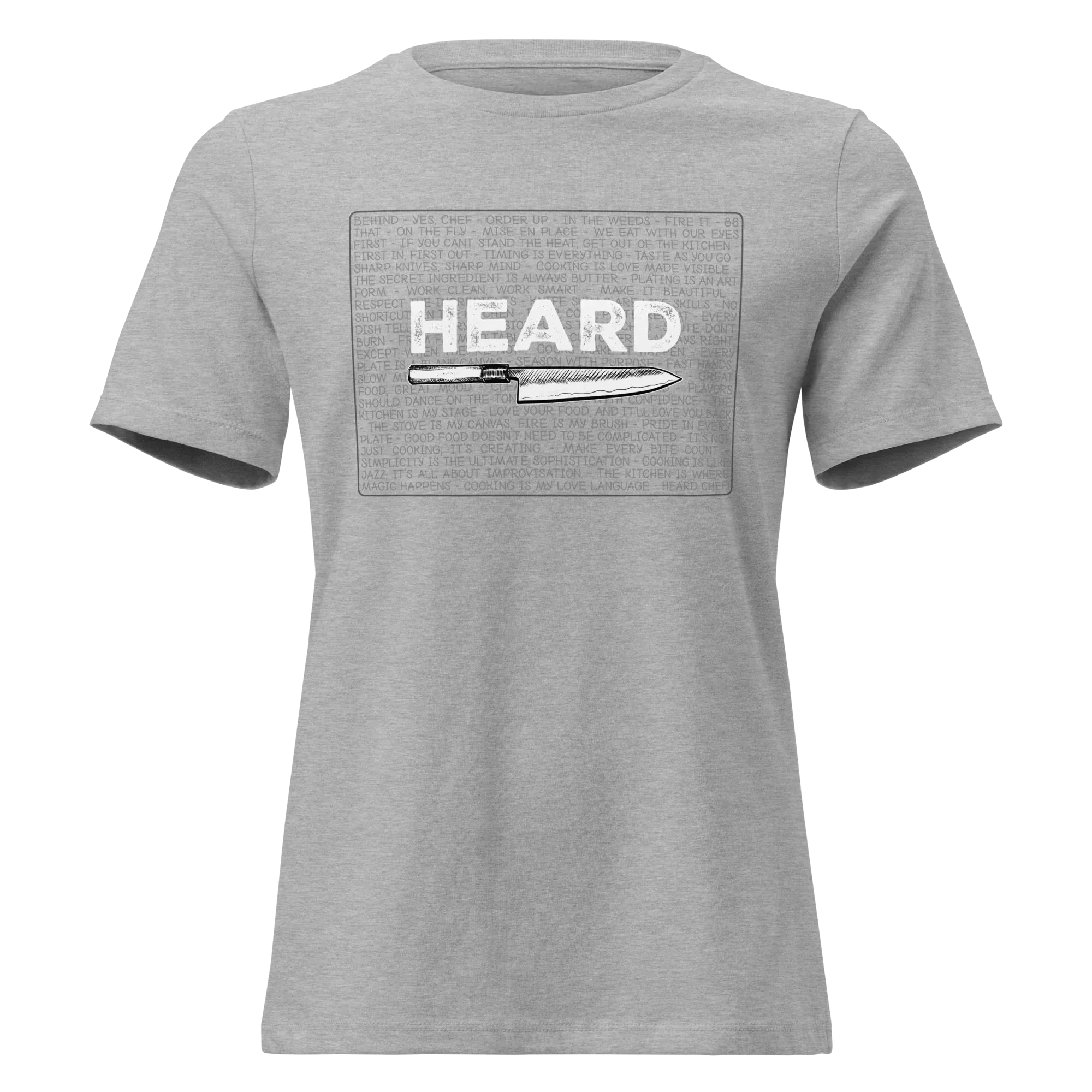 Heard Kitchen Phrase Women's Relaxed Tee - Odd Chef