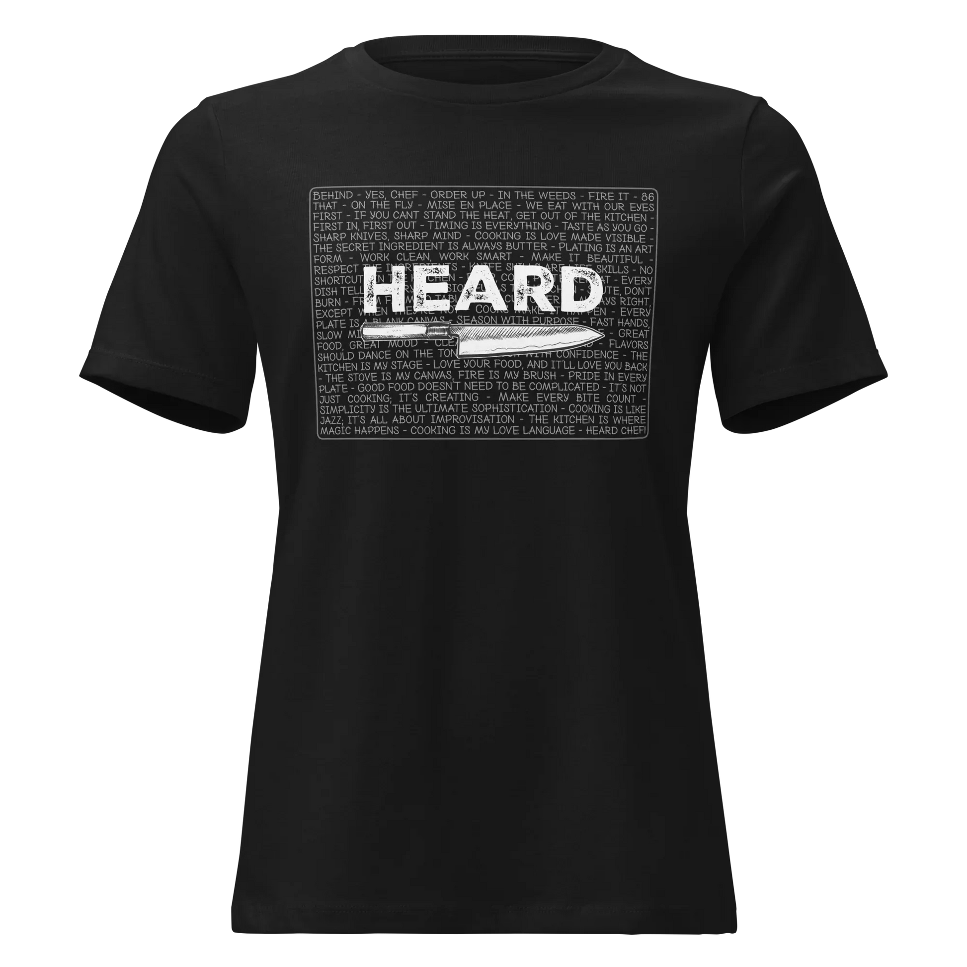 Heard Kitchen Phrase Women's Relaxed Tee - Odd Chef