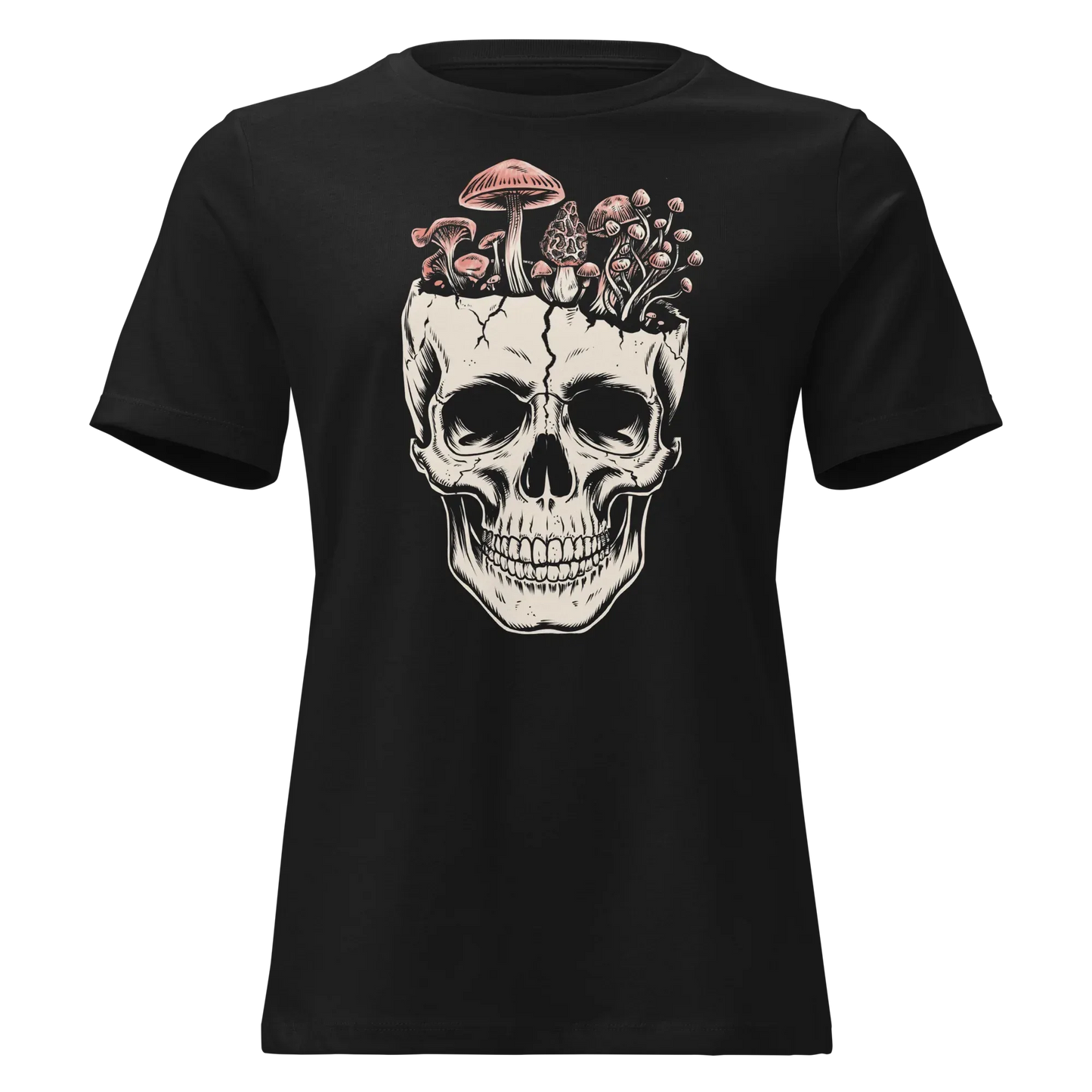 Mushroom Skull Women's Relaxed Tee - Odd Chef