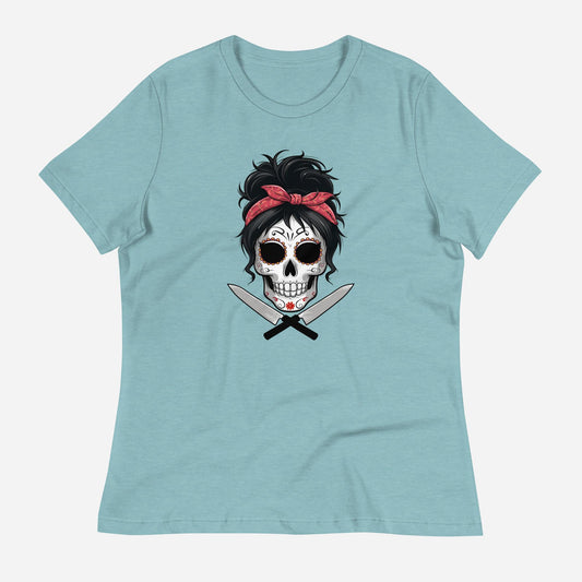 Sugar Skull Chef Women's Relaxed T-Shirt