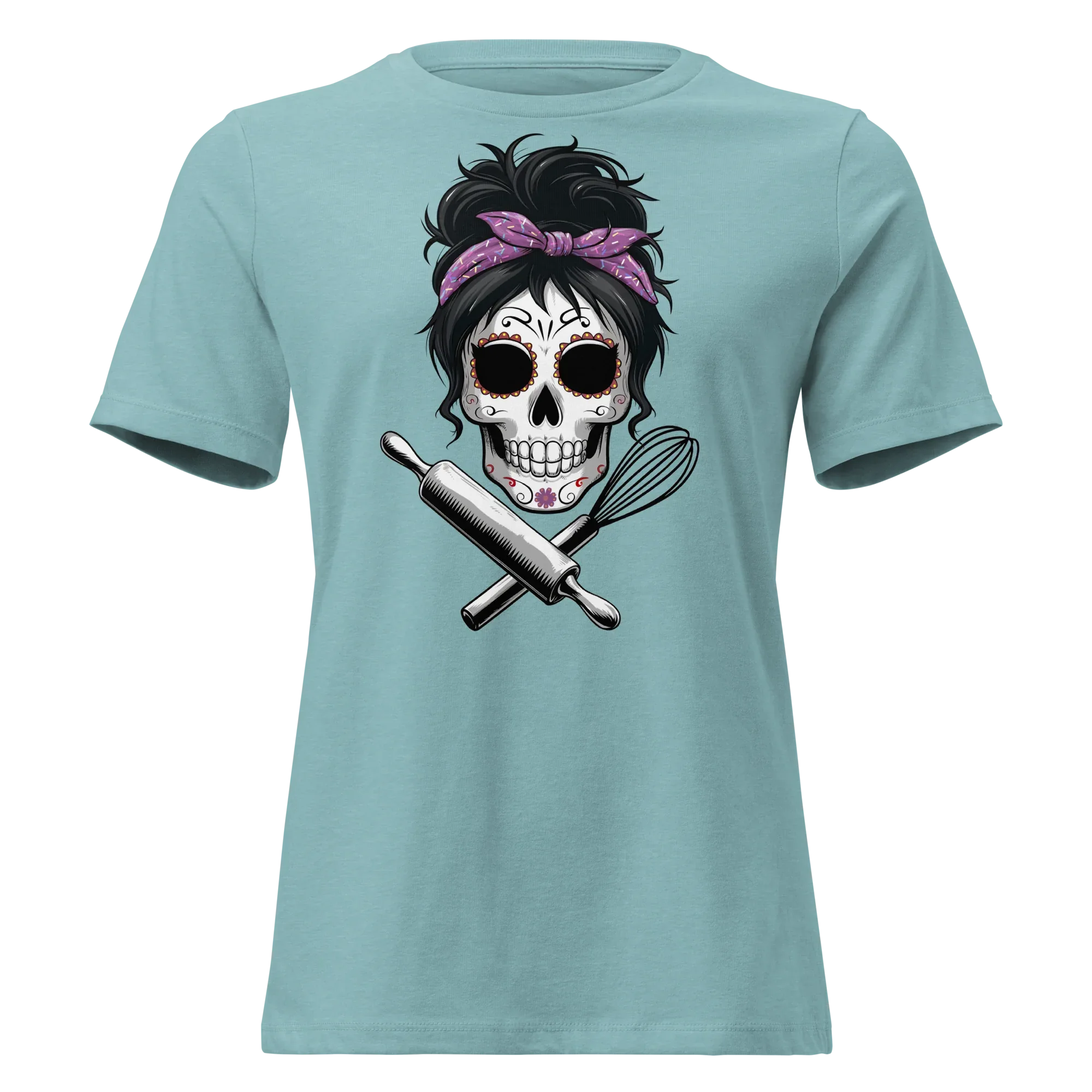 Sugar Skull Baker Women's Relaxed Tee - Odd Chef