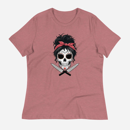 Sugar Skull Chef Women's Relaxed T-Shirt