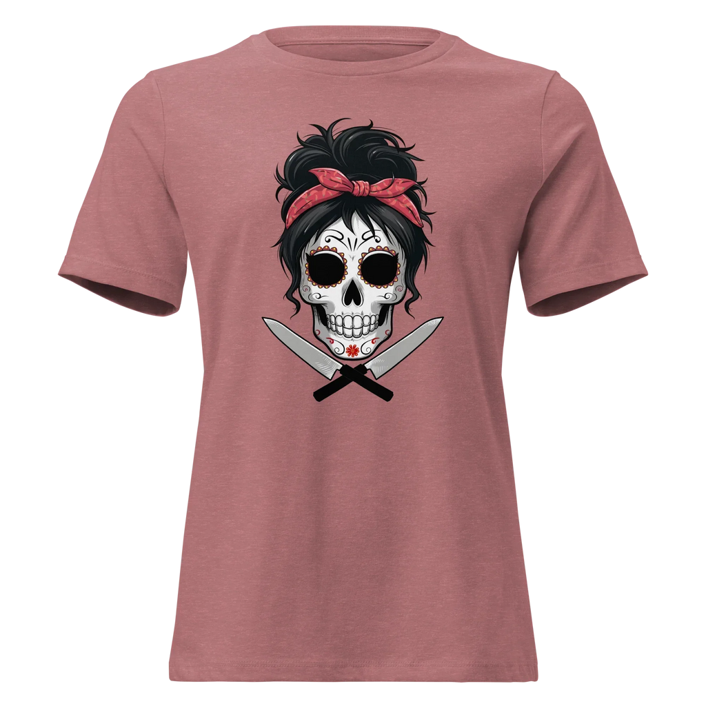 Sugar Skull Chef Women's Relaxed Tee - Odd Chef