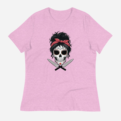 Sugar Skull Chef Women's Relaxed T-Shirt