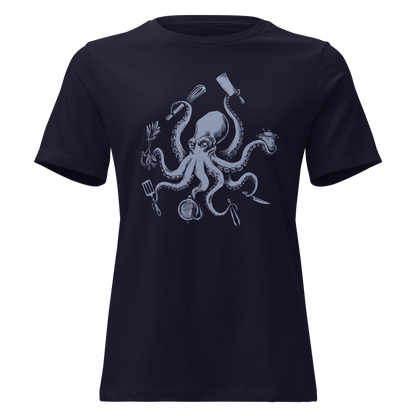 Octopus Chef Women's Relaxed T-Shirt