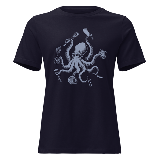 Octopus Chef Women's Relaxed T-Shirt