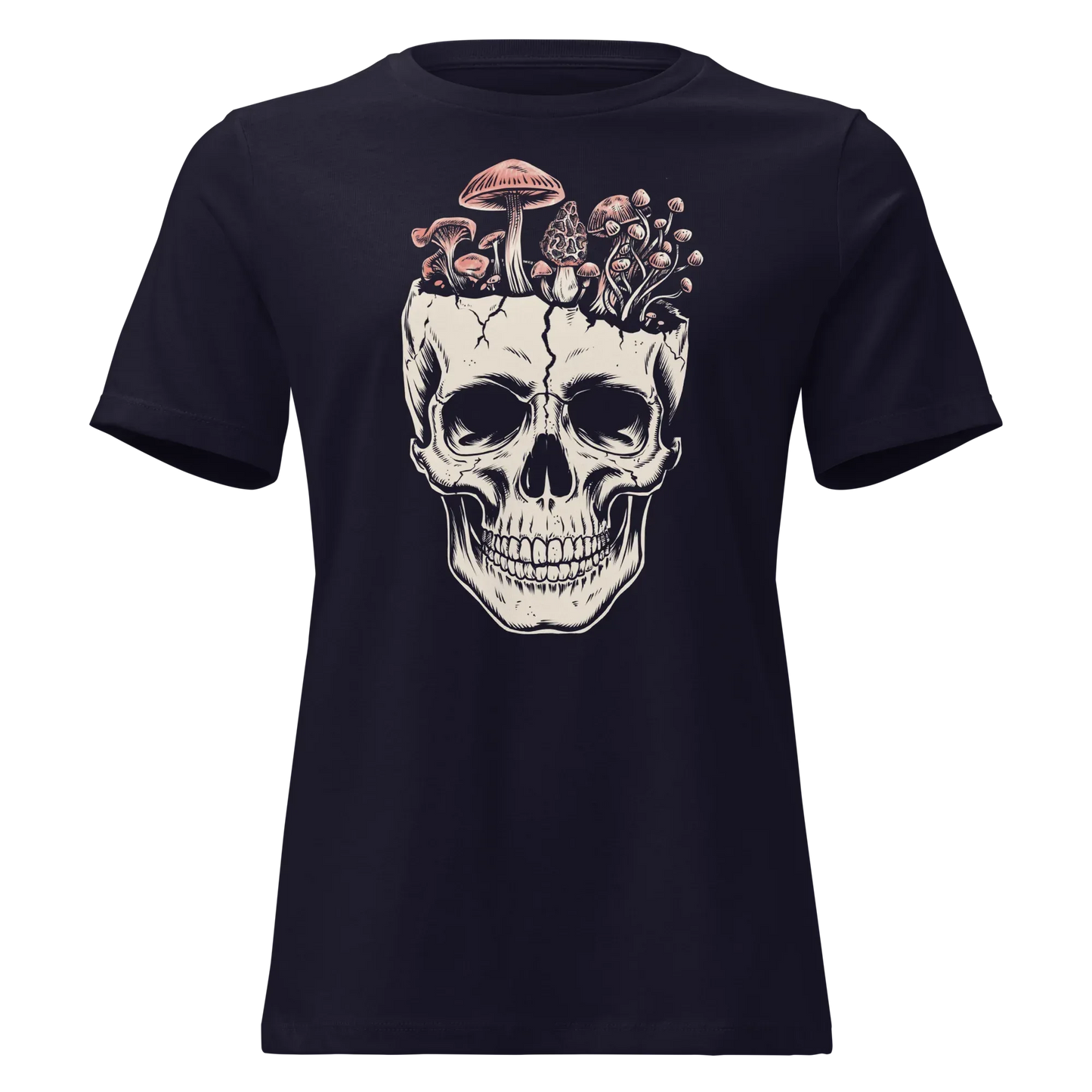Mushroom Skull Women's Relaxed Tee - Odd Chef