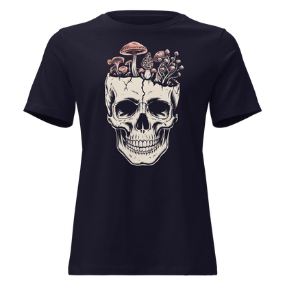 Mushroom Skull Women's Relaxed Tee - Odd Chef