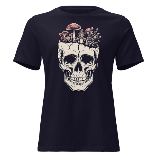 Mushroom Skull Women's Relaxed Tee - Odd Chef