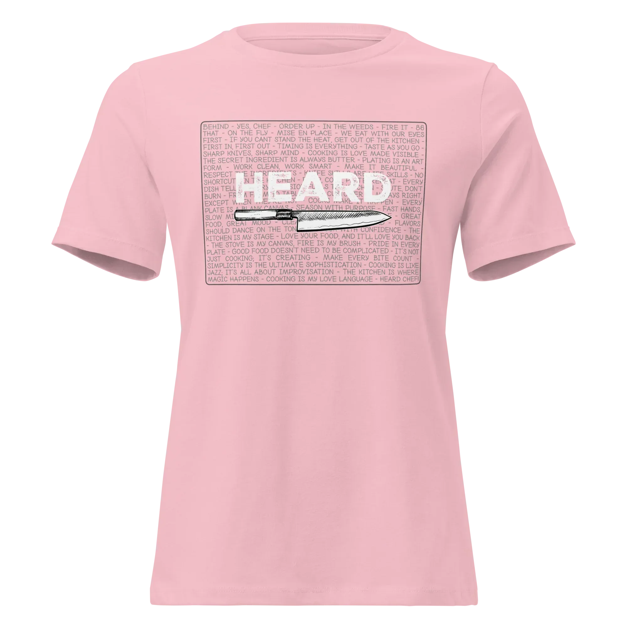 Heard Kitchen Phrase Women's Relaxed Tee - Odd Chef
