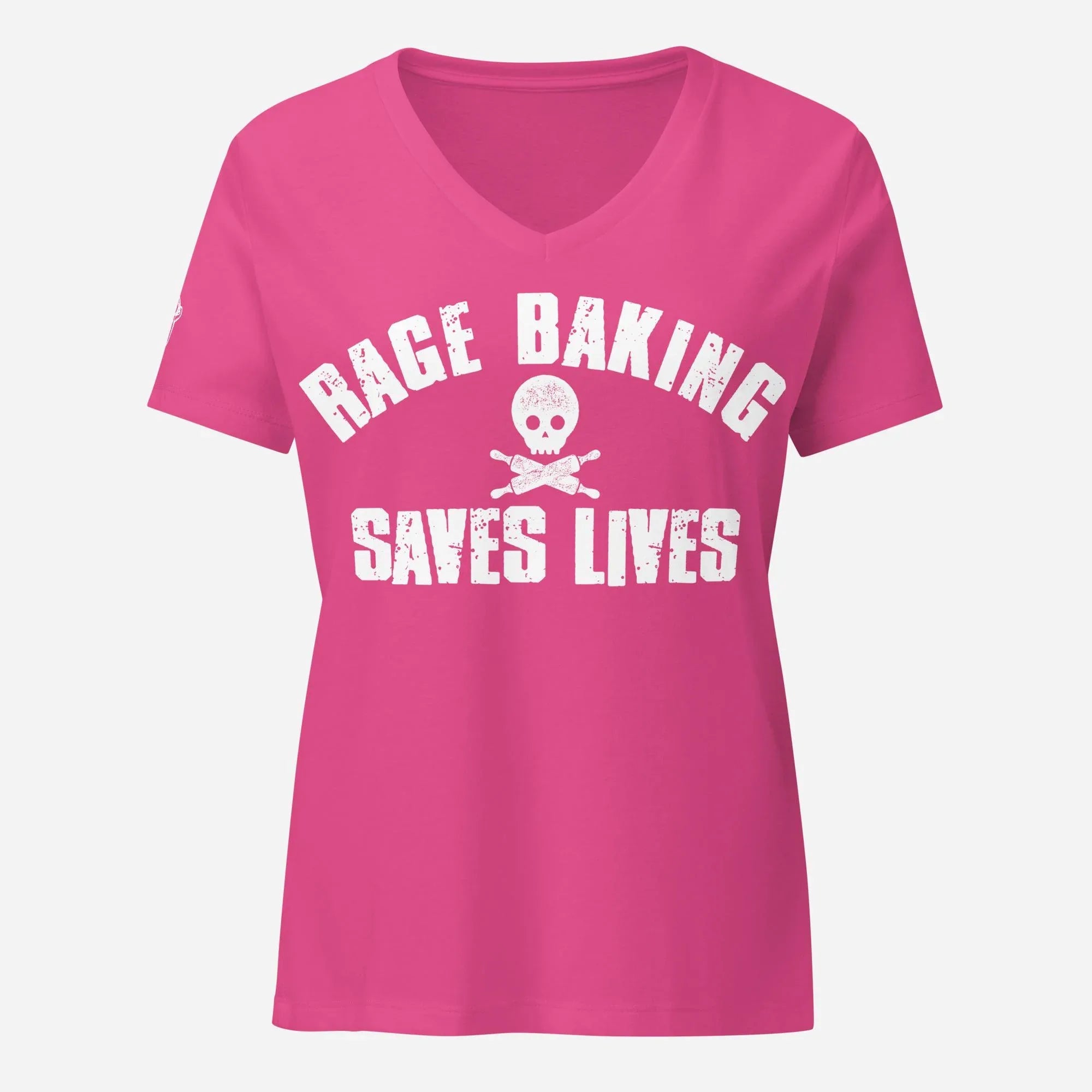 Rage Baking Women’s Relaxed V-neckTee - Odd Chef