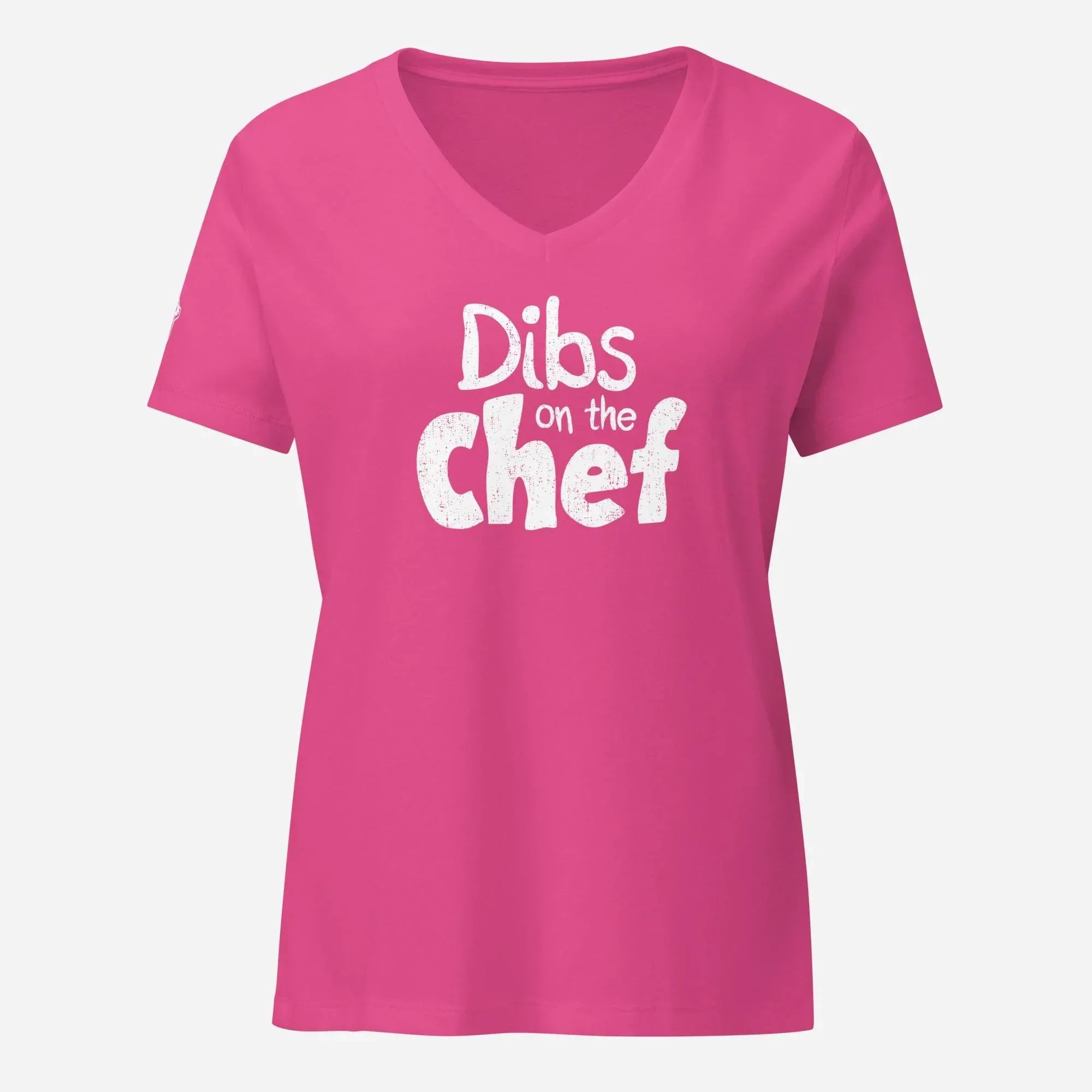 Dibs on the Chef Women’s Relaxed V-neck Tee - Odd Chef