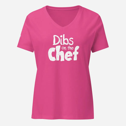 Dibs on the Chef Women’s Relaxed V-neck Tee - Odd Chef