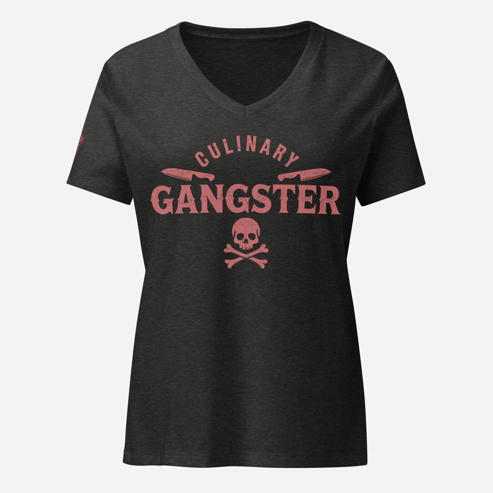 Culinary Gangster Women’s relaxed V-neck Tee - Odd Chef