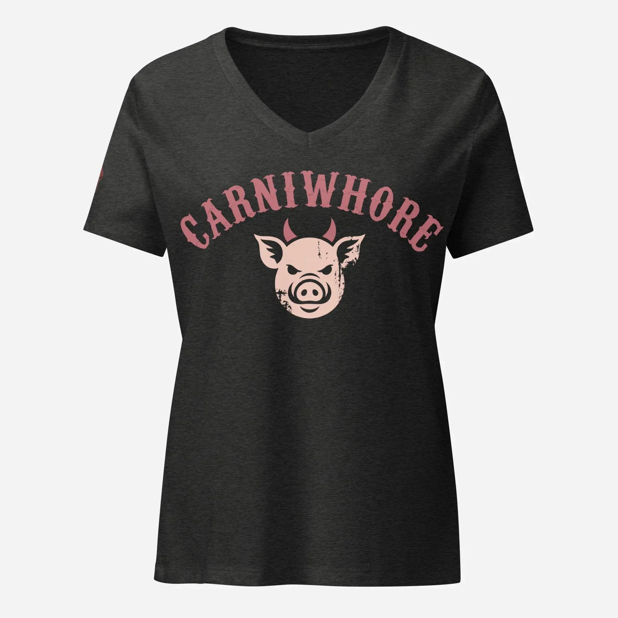 Carniwhore Women’s relaxed V-neck Tee - Odd Chef