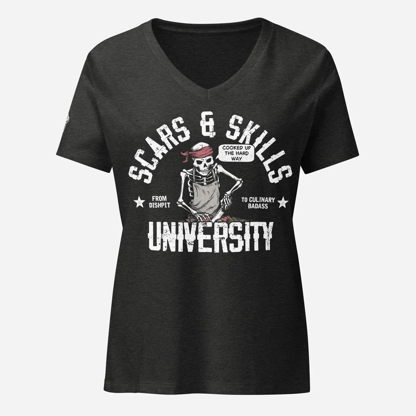 Scars & Skills Women’s Relaxed V-Neck Tee - Odd Chef