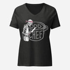 Odd Chef Skeleton Official Women’s Relaxed V-neck Tee - Odd Chef