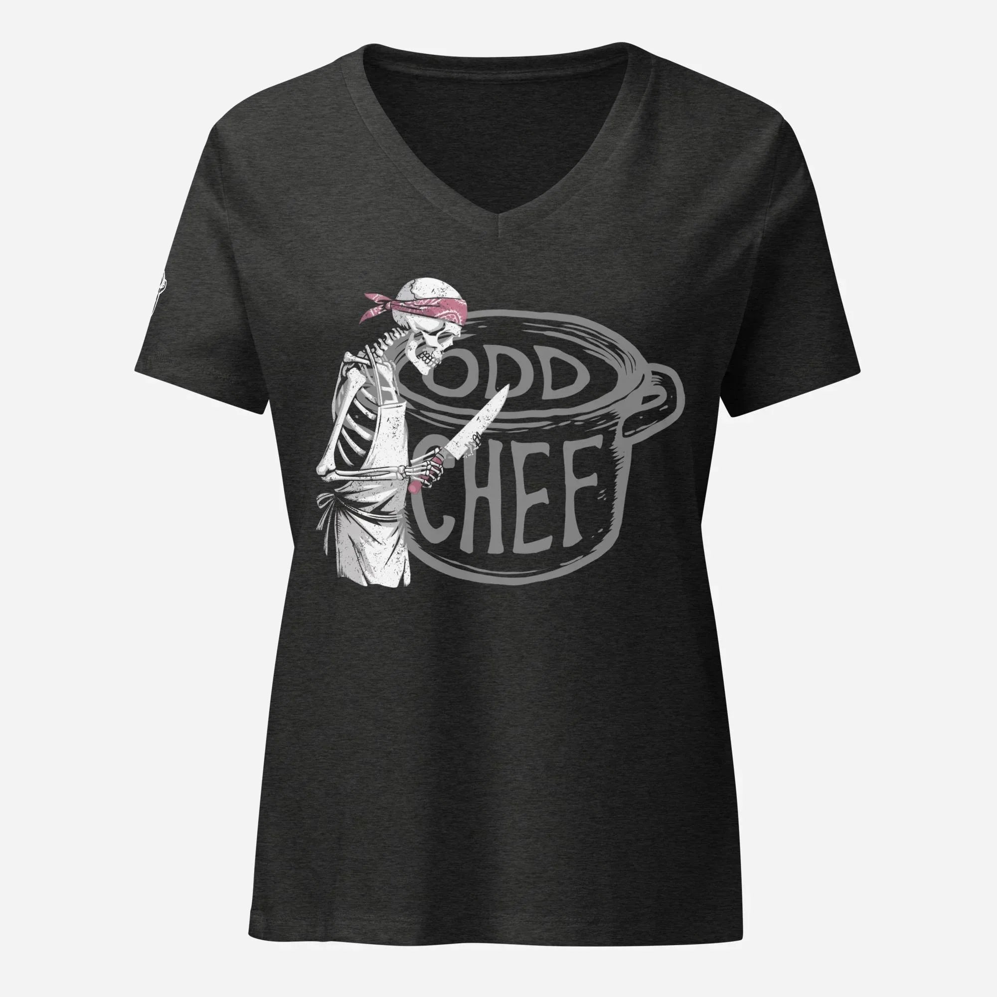 Odd Chef Skeleton Official Women’s Relaxed V-neck Tee - Odd Chef