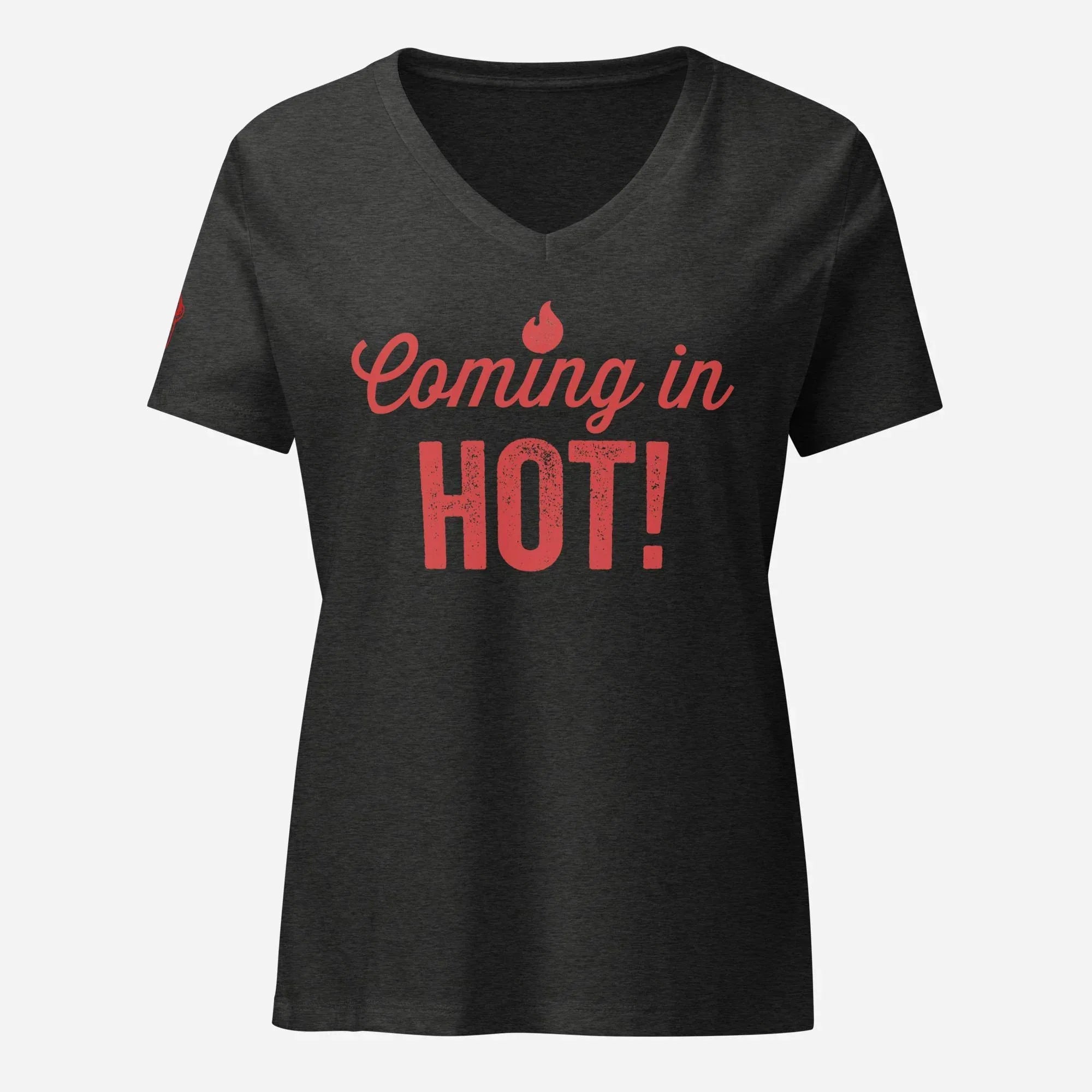 Coming in Hot Women’s Relaxed V-neck Tee - Odd Chef
