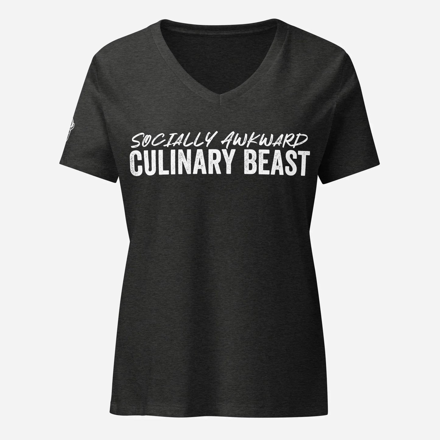 Socially Awkward Women’s Relaxed V-neck Tee - Odd Chef