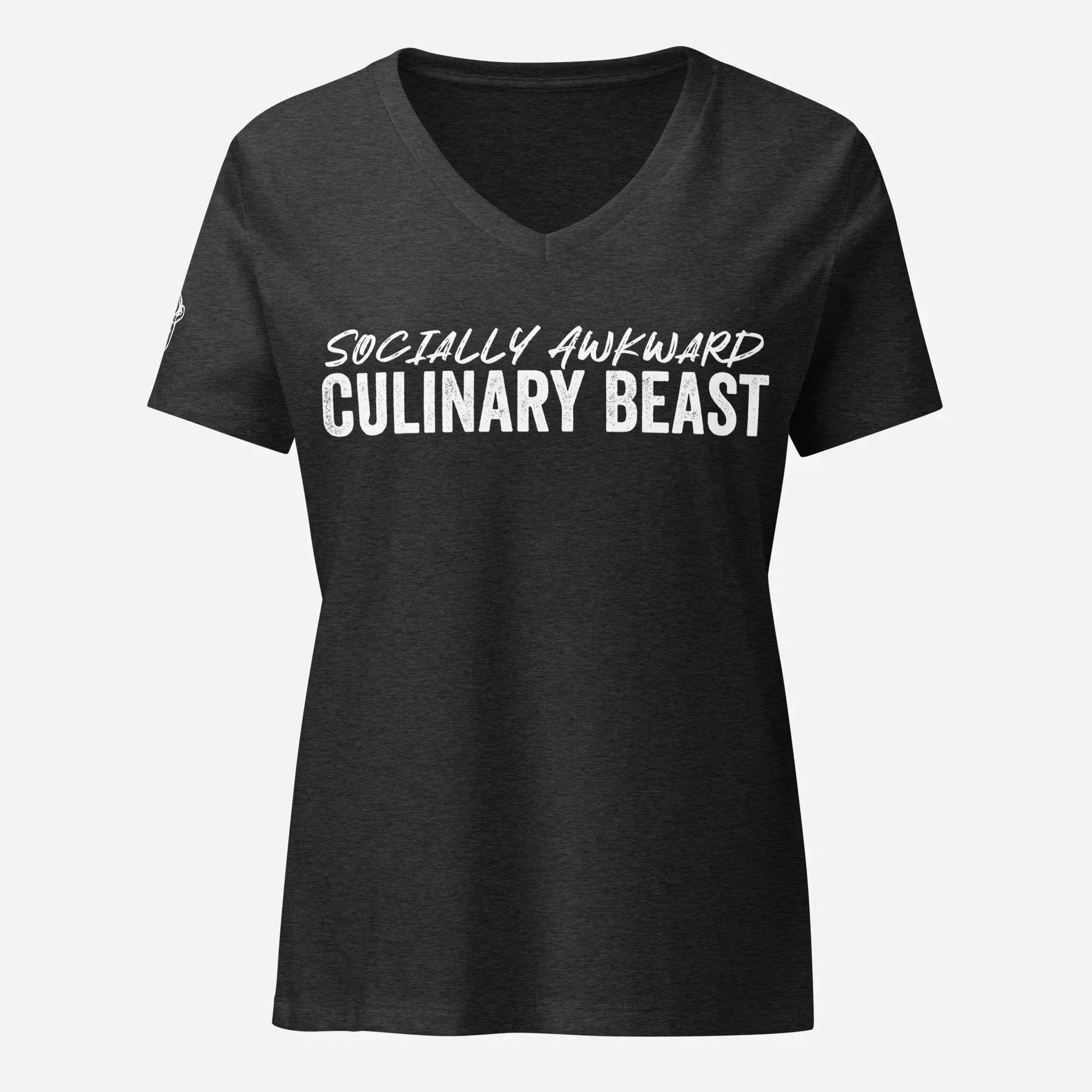 Socially Awkward Women’s Relaxed V-neck Tee - Odd Chef