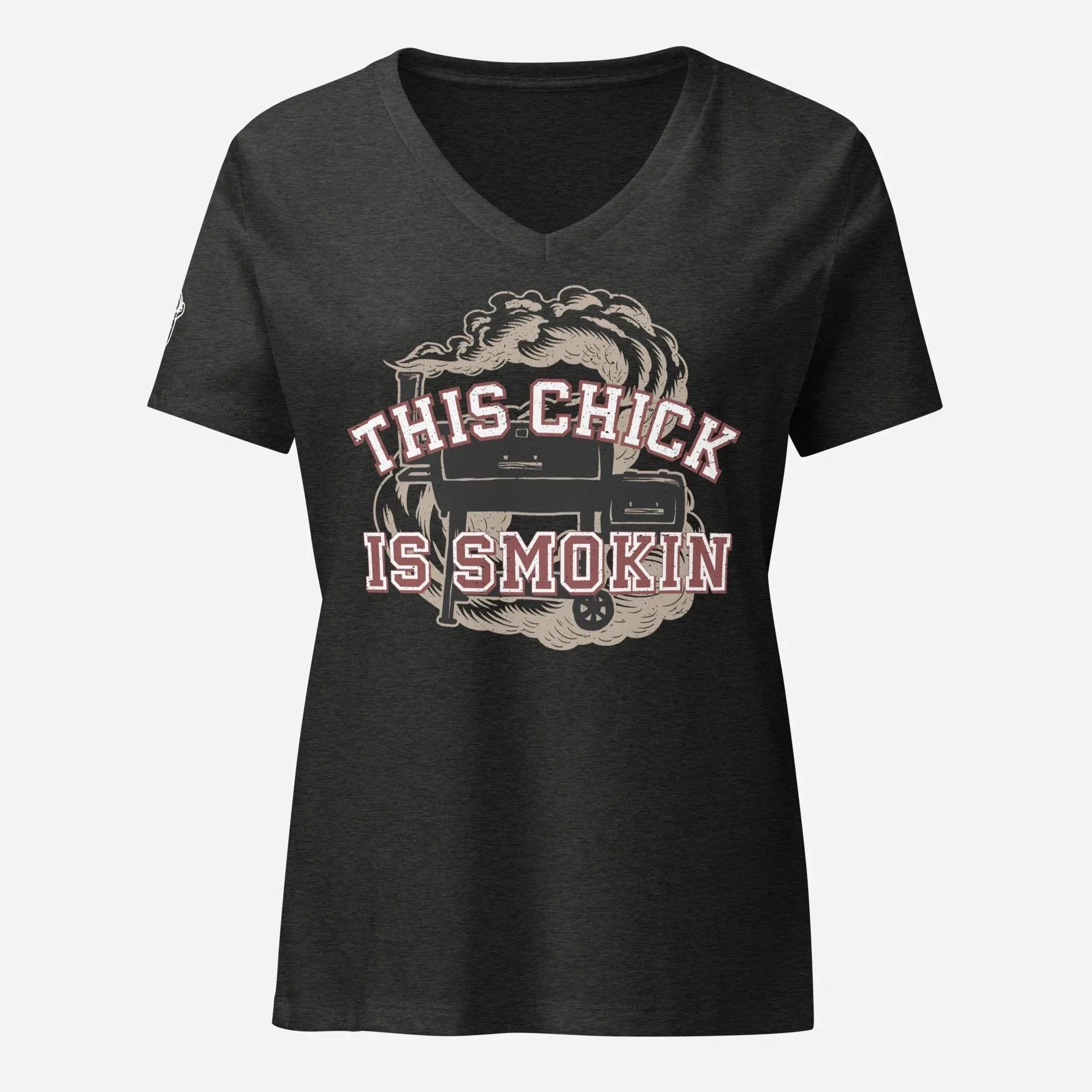 This Chick is Smokin Women’s Relaxed V-neck Tee - Odd Chef