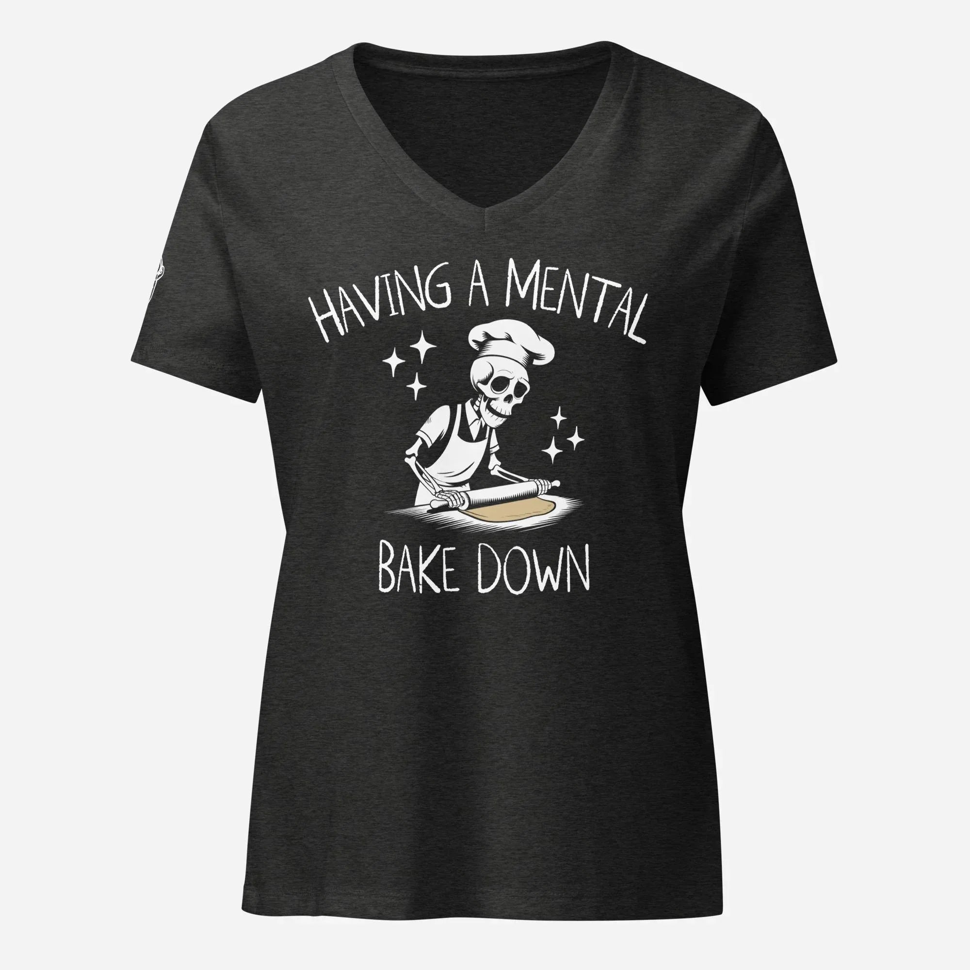 Mental Bake Down Women’s Relaxed V-neck Tee - Odd Chef