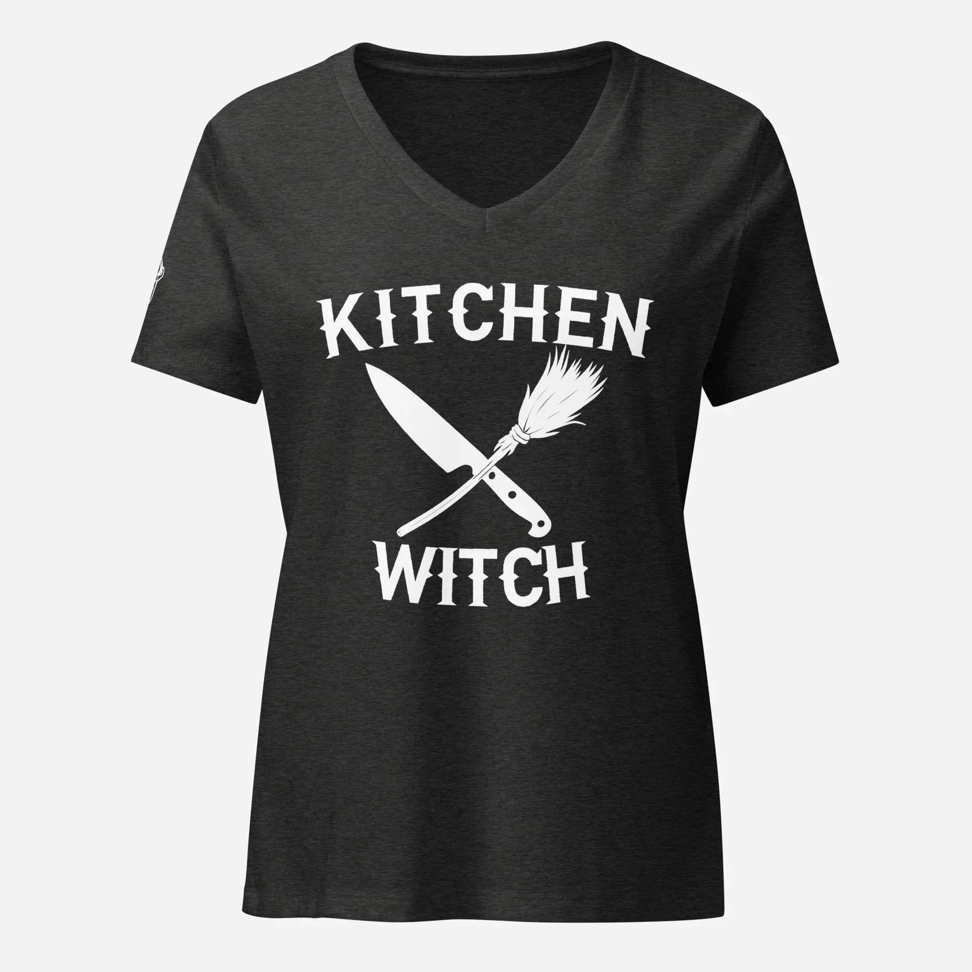 Kitchen Witch Women’s Relaxed V-neck Tee - Odd Chef