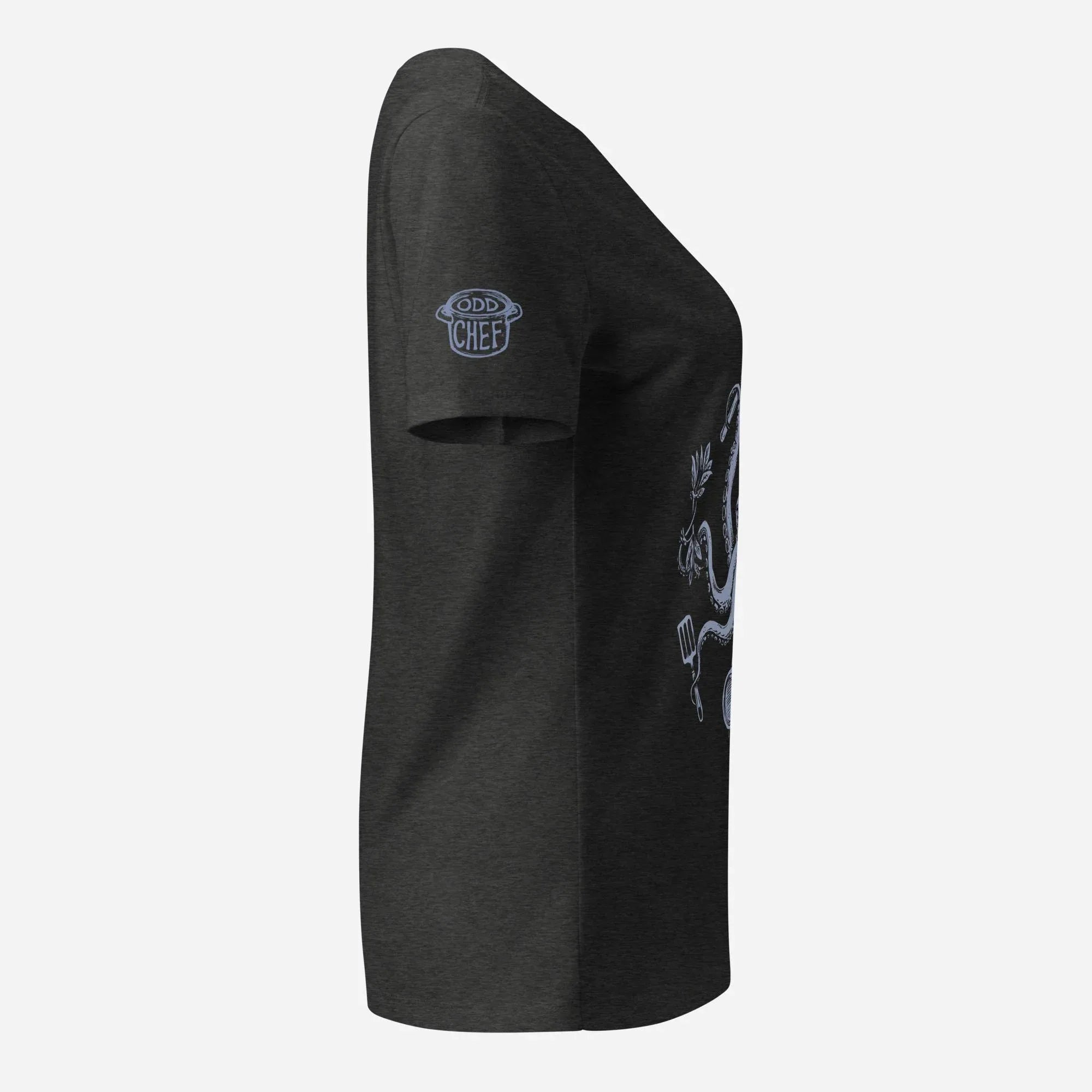 Chef Octopus Women’s Relaxed V-neck Tee - Odd Chef