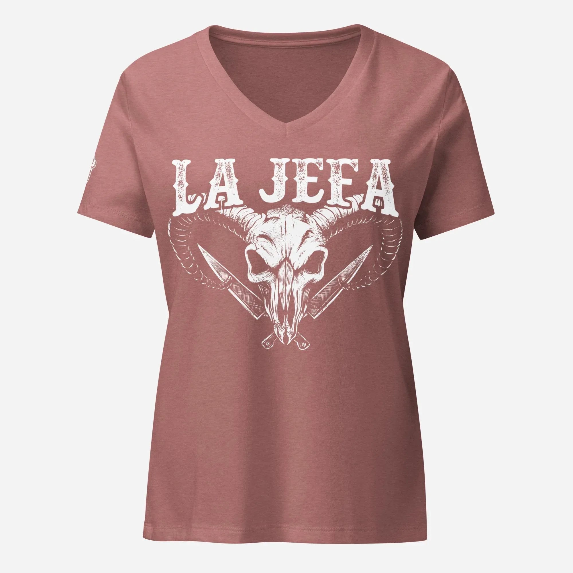 La Jefa Women’s relaxed V-neck Tee - Odd Chef