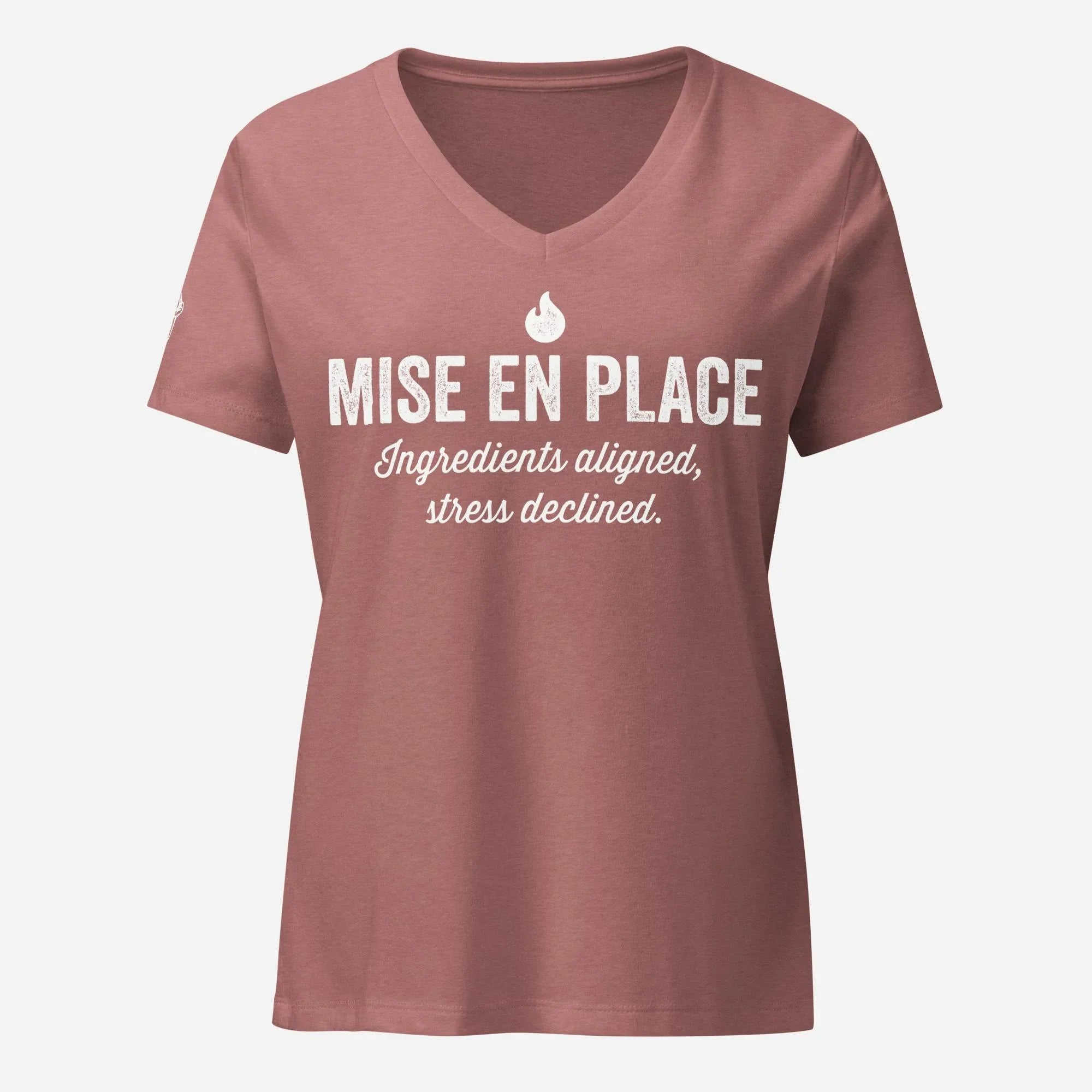 Mise En Place Women’s Relaxed V-neck Tee - Odd Chef
