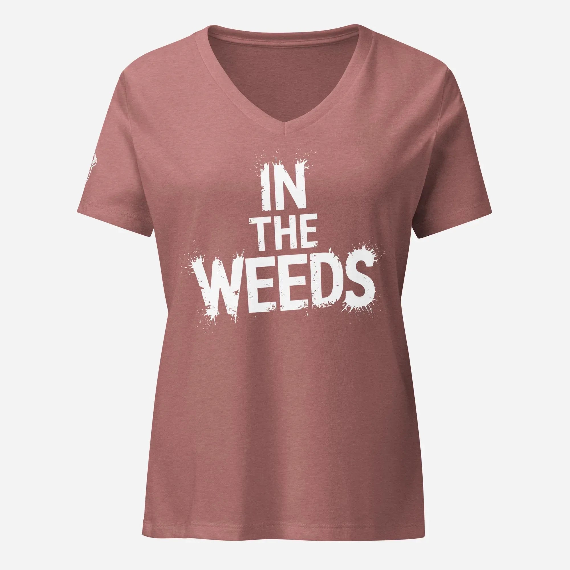 In The Weeds Women’s Relaxed V-neck Tee - Odd Chef