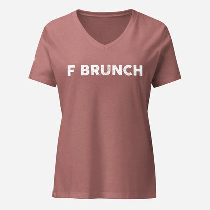 F Brunch Women’s Relaxed V-neck Tee - Odd Chef