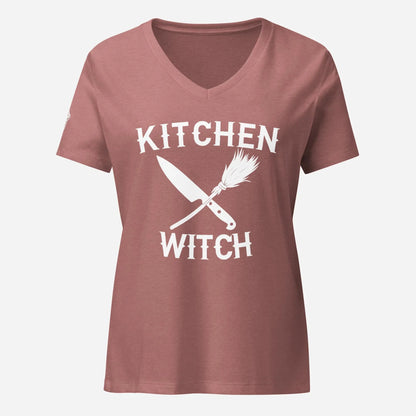 Kitchen Witch Women’s Relaxed V-neck Tee - Odd Chef