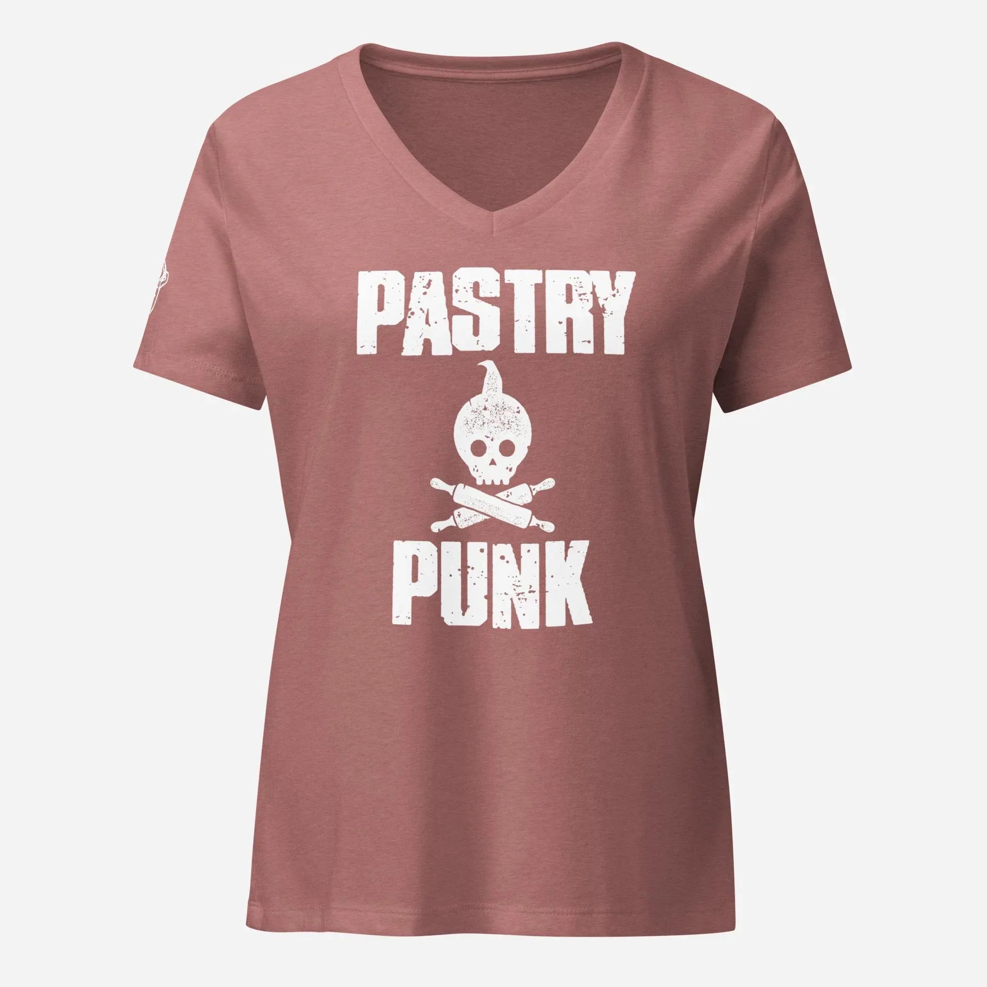 Pastry Punk Women’s Relaxed V-neck Tee - Odd Chef